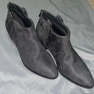 Grey Suede Boots